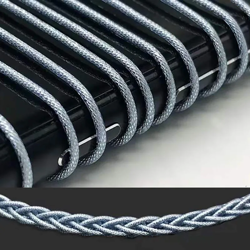 كابل سماعة رأس من رقائق الفضة ، إضاءة ميكروفون ، DIY ، 8 Core ، 2Pin ، A2DC ، QDC ، IE80 ، MMCX ، ، للي ،