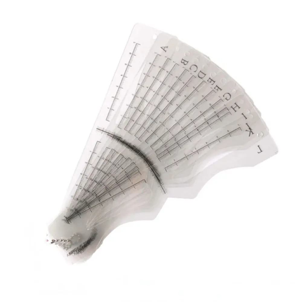 12 stuks nieuwe shaper DIY oogverzorging wenkbrauw stencils kaart make-up tool wenkbrauw sjabloon