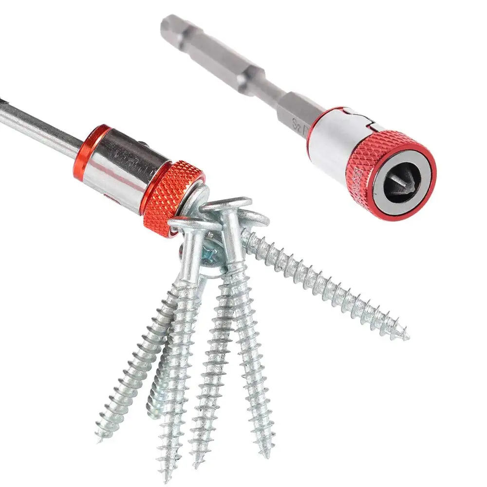 Universal Magnetic Ring 1/3 Pcs Removable Screwdriver Bits for 1/4 Inch Hex Shank Double End Screwdriver Bits