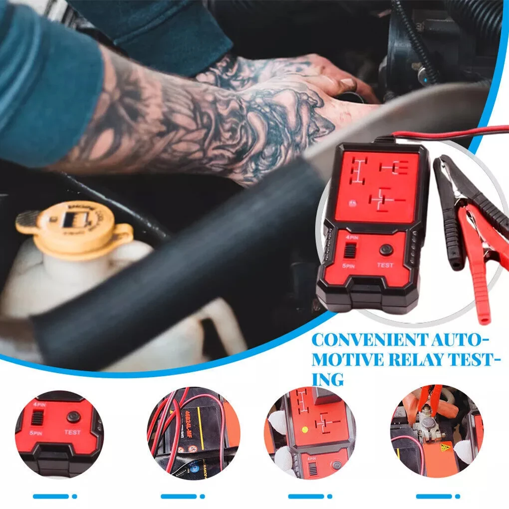 

Автомобильный электронный тестер реле, тестер автомобильных реле, универсальный светодиодный индикатор 12 В, автомобильный аккумулятор, автомобильные аксессуары
