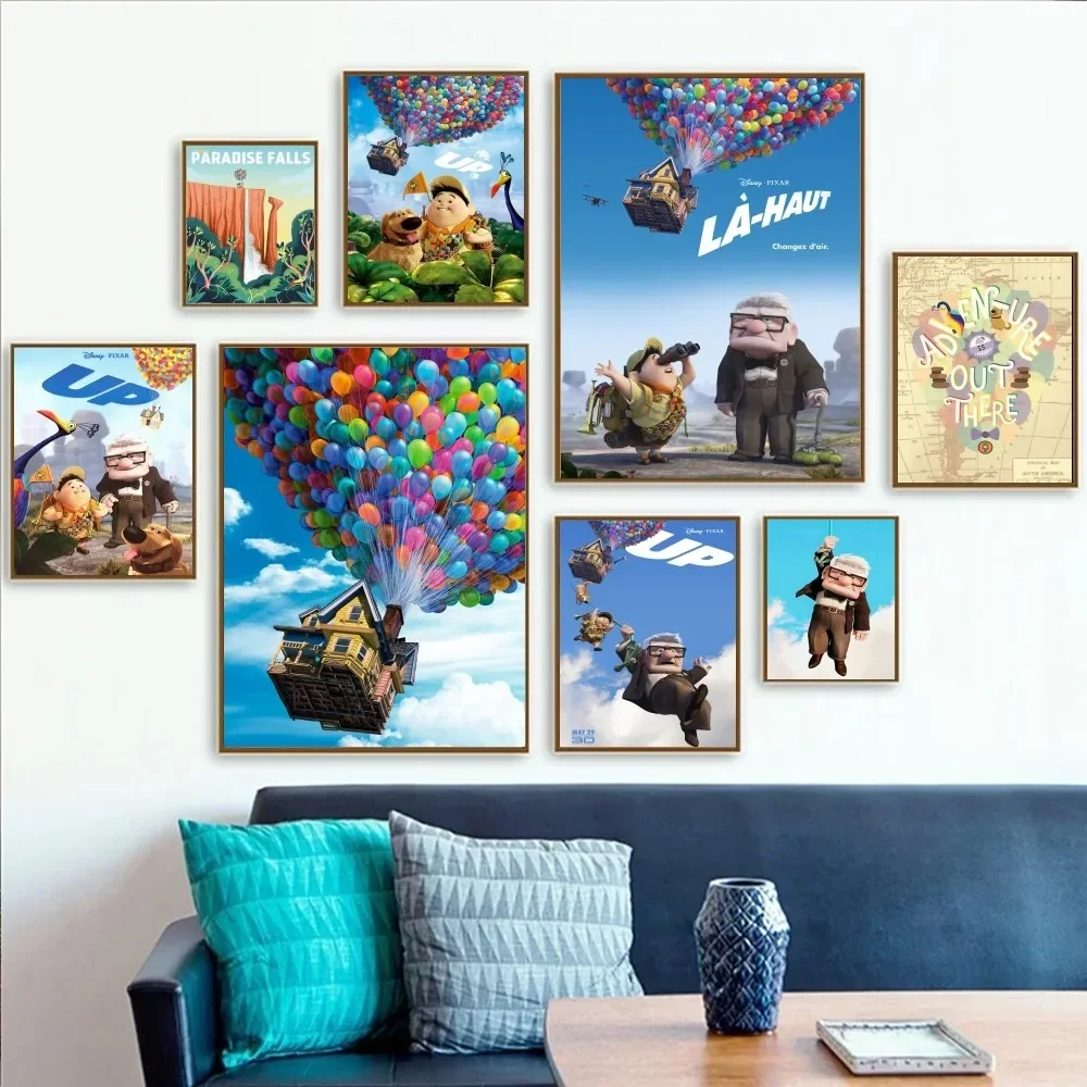 1pc Disney Up Poster Papier drucken Home Schlafzimmer Eingang Bar Cafe Kunst Malerei Dekoration