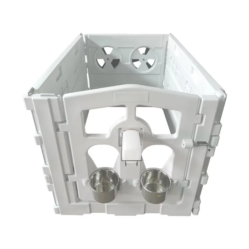 Customized New for Popular Type Calf Hutch with Feeder Slot PE Material Ventilated Easy Clean for Weaned Calves