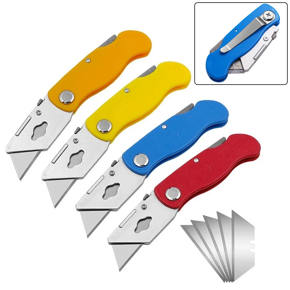 Folding Knives Hook Cutter Blade Paper Cutting Knife Portable Knife For Cutting Wood Plastic Paper Art DIY Hand Tool