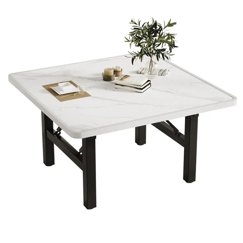 Dobrável pequeno jantar doméstico pequeno simples aluguel casa ao ar livre por tenda quadrado