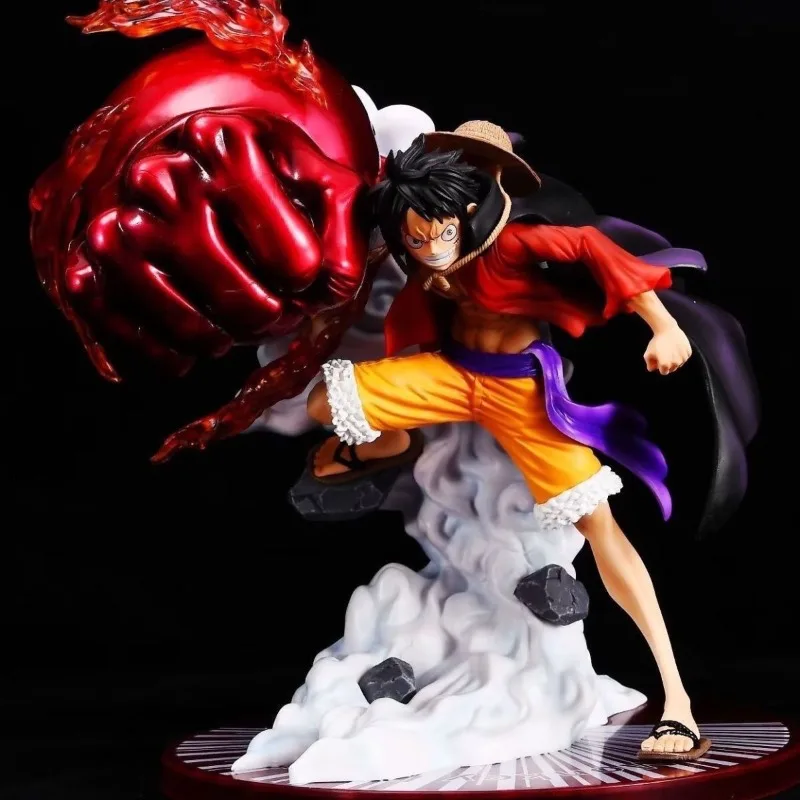 25c cm Anime jednoczęściowy Luffy duża pięść trzeci bieg figurka Onigashima GK figurka ręcznie Model kolekcjonerski ozdoba na biurko