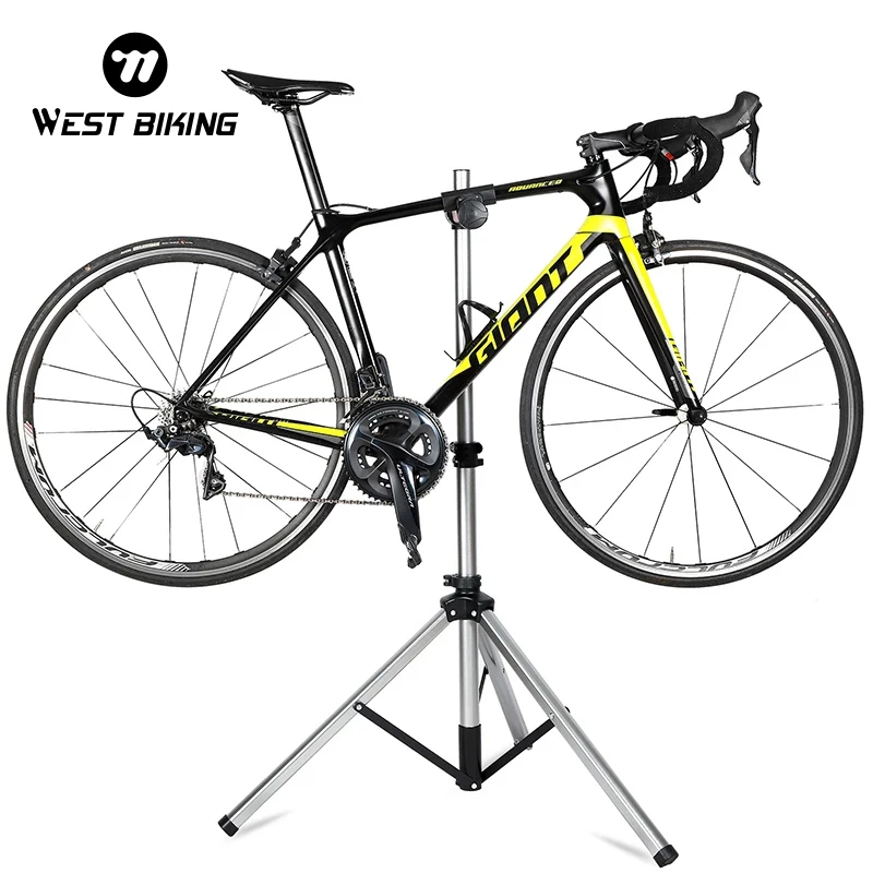 WEST BIKING Bicycle Repair Stand Professional Bike Rack Holder Storage Aluminum Alloy Bike Work Stand Bicycle Repair Tools