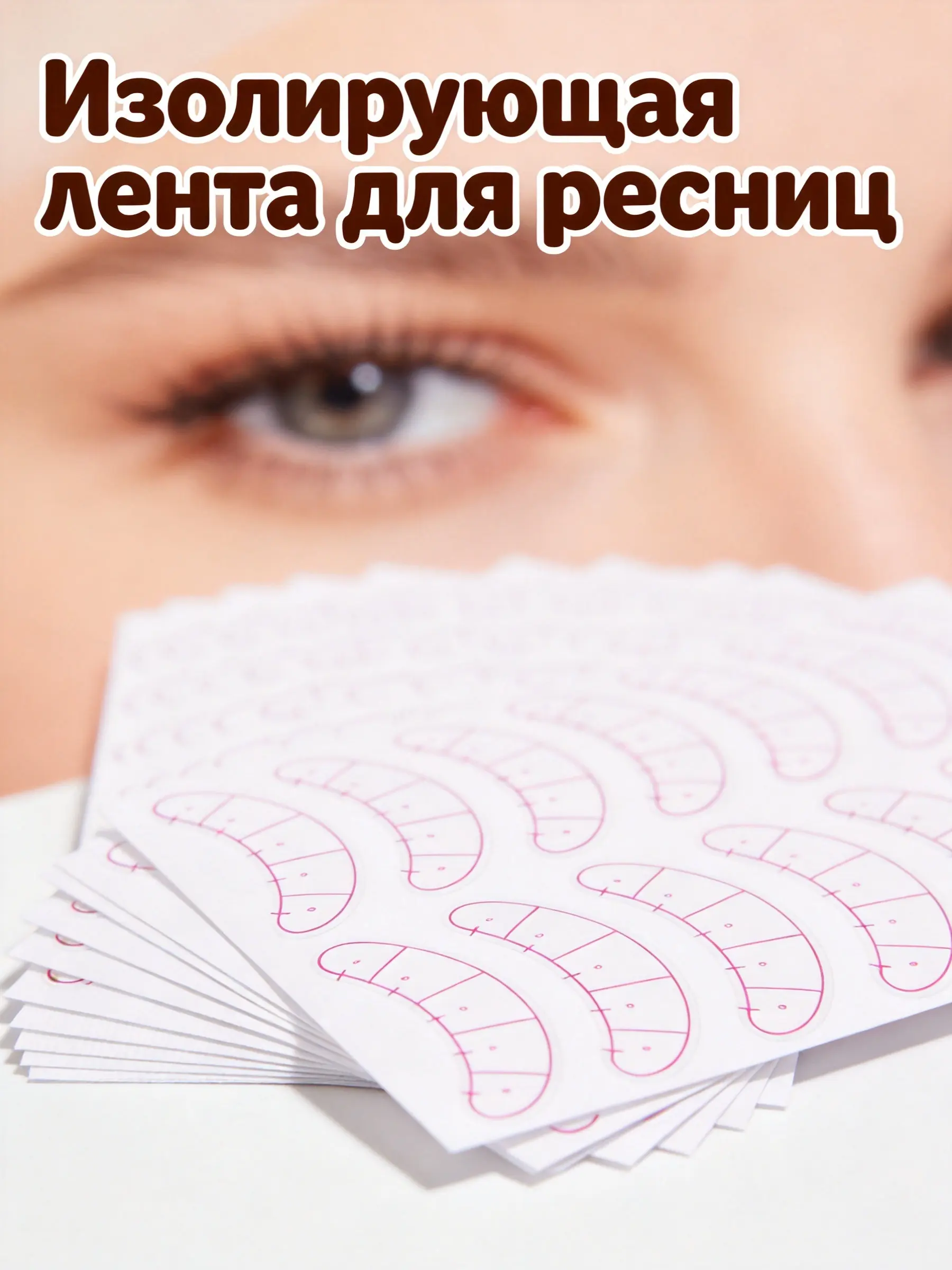 Eyelash Isolation Paper Sheets – 5-Point Precise Positioning Stickers for Eyelash Extension Practice, Lightweight & Safe