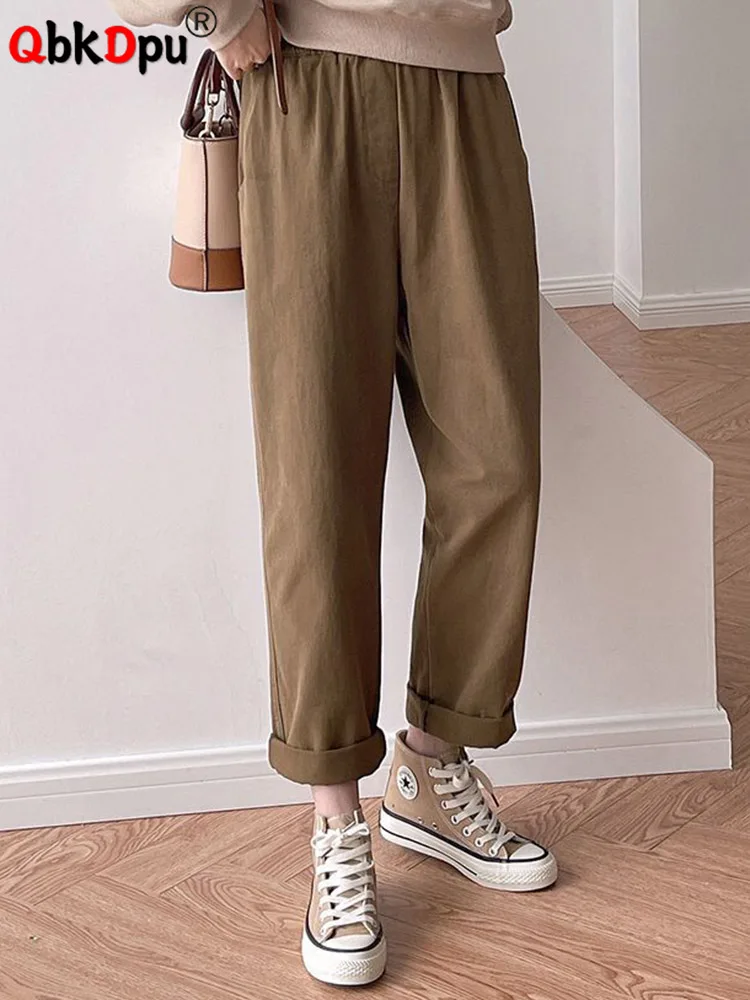 

Baggy High Waist Harem Ankle-lengt Pants Casual Straight Pantalones Korean Spring New Trousers Women Streetwear Sweatpant