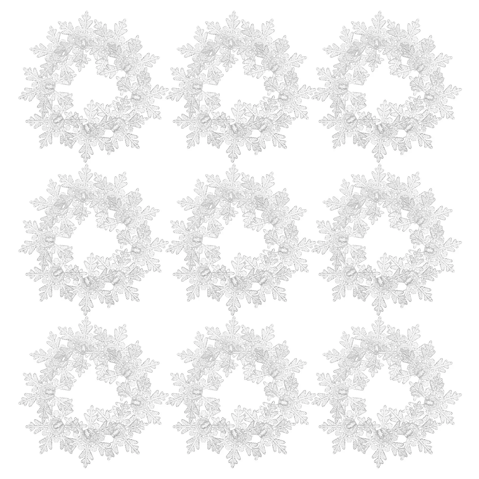 

70 шт. пластиковых колпачков для светодиодных гирлянд в форме снежинок, мягкие рассеивающие свет декоративные накладки для светодиодных гирлянд