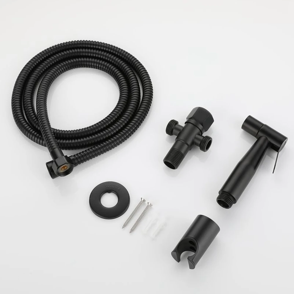 a93z-ブラックトイレビデセット壁掛けシャワー浴室アクセサリービデスプレーヘッド洗浄クリーントイレ