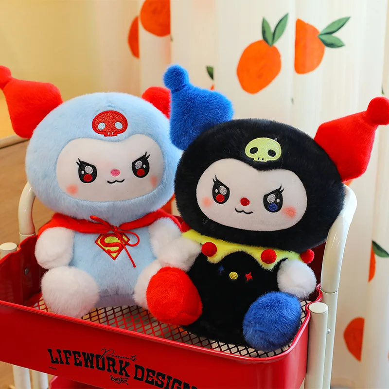 

30/50 см новые куклы-трансформеры Plushier Kuromi, мягкая тканевая кукла с животными, большая плюшевая игрушка, женский подарок на день рождения