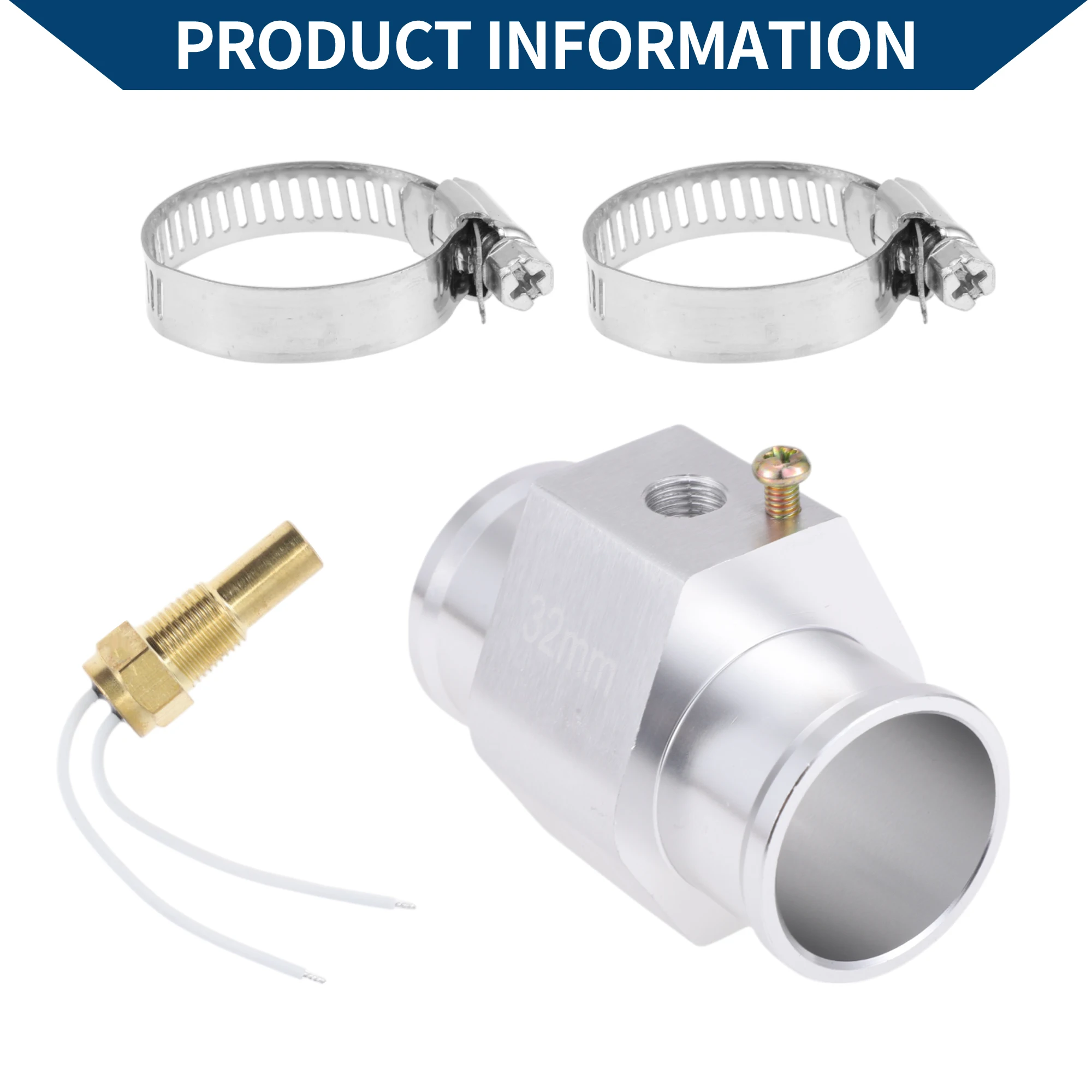 UXCELL Kit de sensor de temperatura del agua 1/8 "NPT 1,26" 210'F encendido - 195'F apagado enfriamiento automático del radiador
