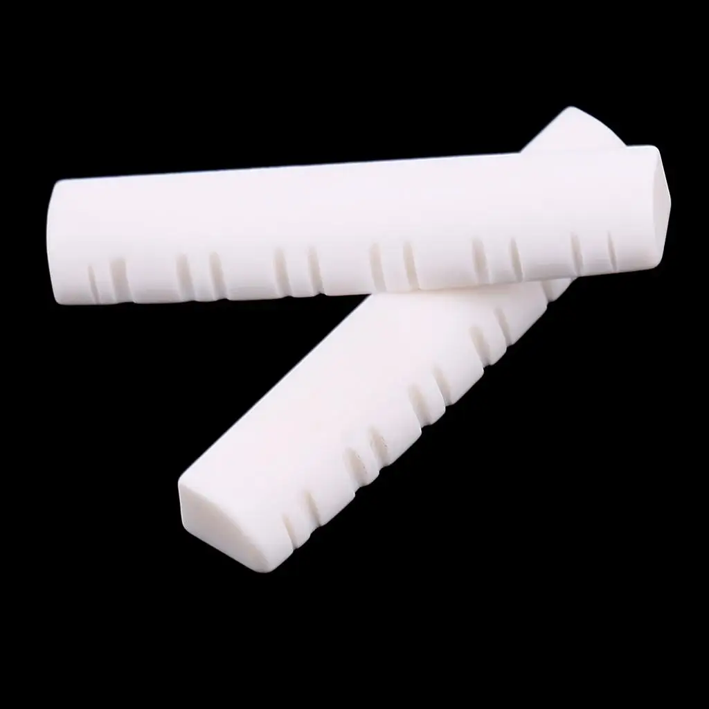 Pack of 2 White Guitar String Nut for 12 String Guitar Instrument Parts