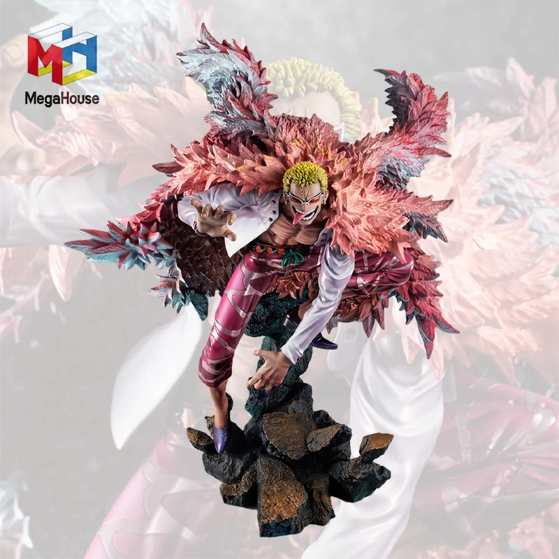 

Original Megahouse POP MAX One Piece Anime Manga Figure 35cm Donquixote Doflamingo PVC Collection Model Handicrafts Toys Gifts