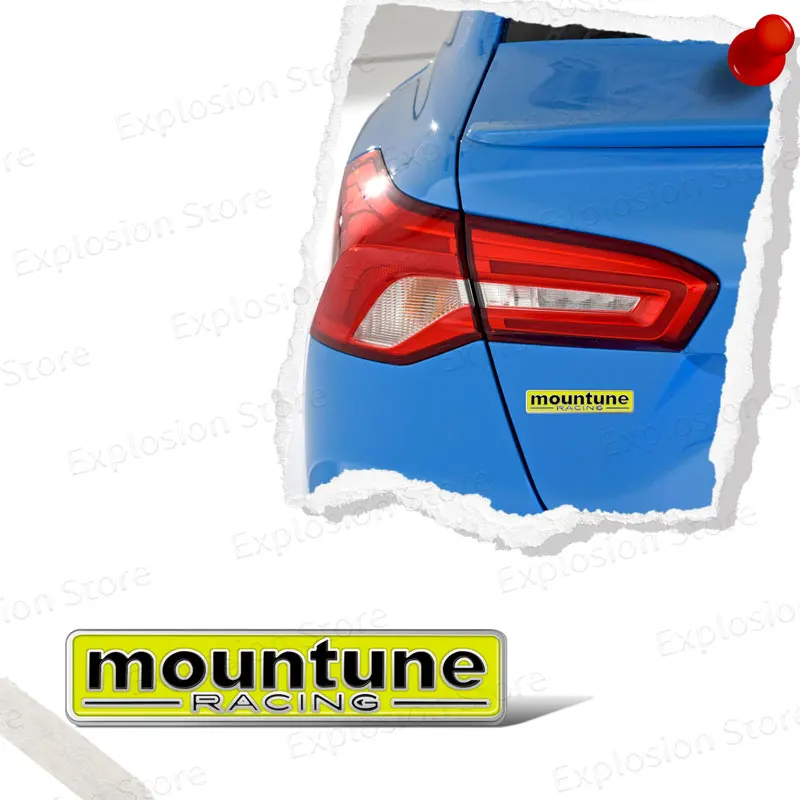 3D Metal Performance M Logo Tail Emblem Badge Rear Decal For Ford Focus 2 3 Fiesta Mountune RS ST Auto Styling Accessories