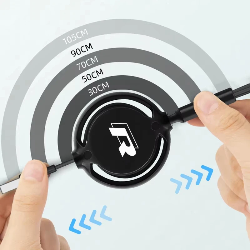 كابل بيانات شحن سريع للسيارة 3 في 1 سلك بيانات لسيارة Volkswagen R Golf Caddy Passat Tiguan Jetta Beetle Atlas T-ROC T-Cross Phaeton