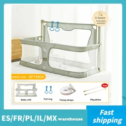 Newborn Baby Sleeping Safety Fence Bedroom Anti-Fall Rail Bed Side Protective Barrier Foldable Children Bed Isolation Guardrail