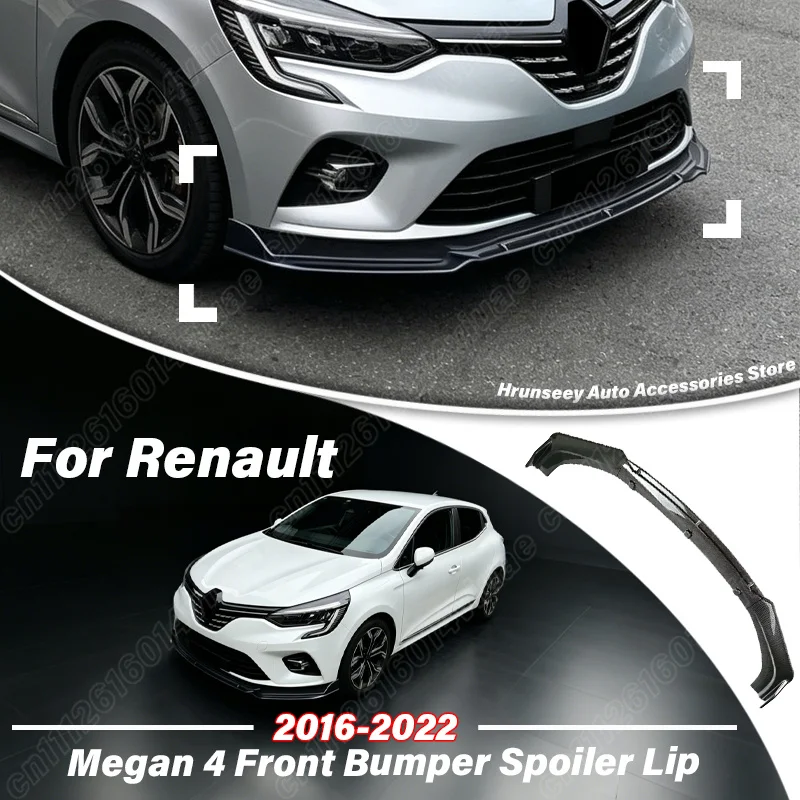 

For Renault Megan 4 B9A Hatchback Saloon 2016 2017 2018 2019 2020 2021 2022 Front Bumper Spoiler Lip Lower Splitter Car Body Kit
