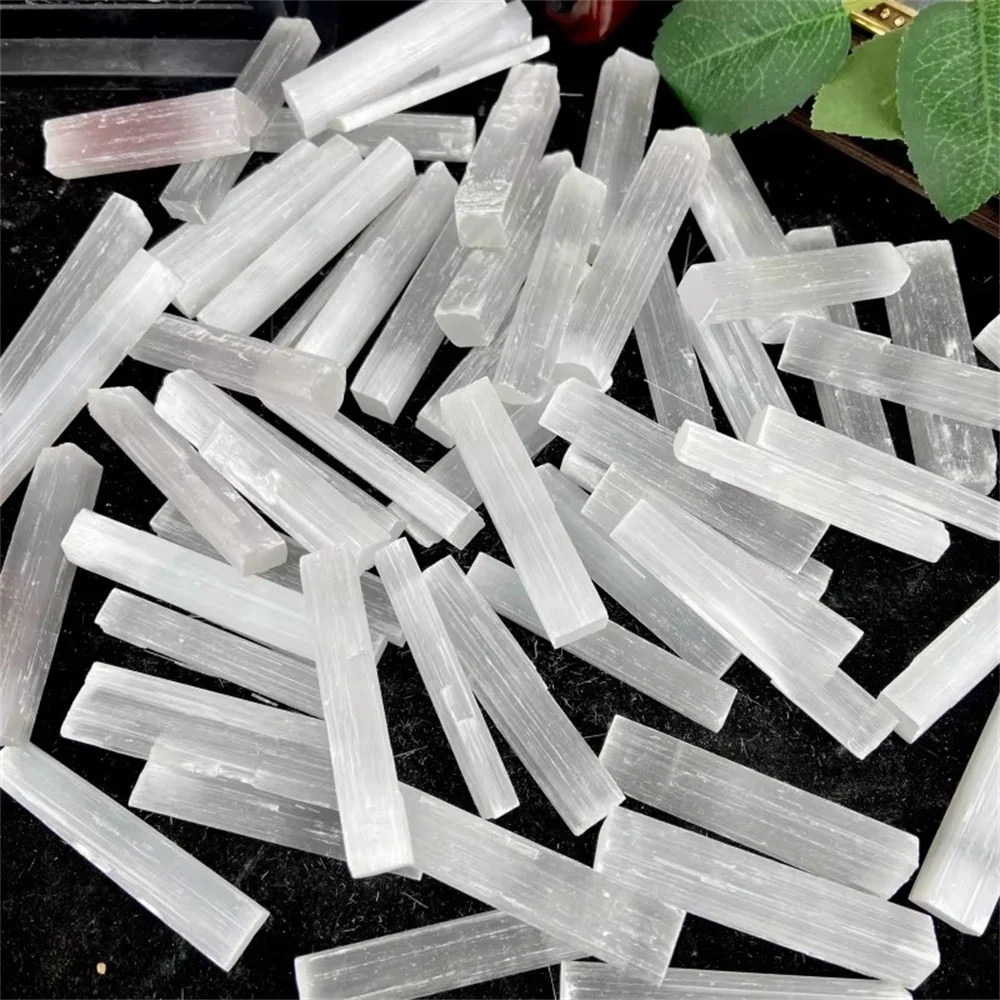 20/30pcs Seleniet Natuursteen Ruwe Kristallen Stok Minerale Healing Reiki Gift Chakra Gips Ambachten Energie Punt Wands