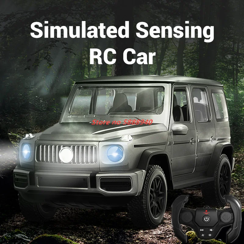 Afstandsbediening en gebarendetectie 2.4G 1:14 Simulatiemodel Benz 4WD Controle Off-road klimauto Voertuig Koplampdeur Open auto