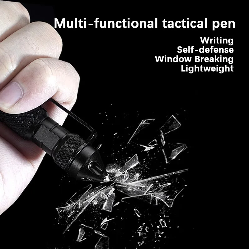 Bolígrafo táctico multifuncional para exteriores, bolígrafo protector portátil de acero de tungsteno para ventana, bolígrafo de lobo para hombre y mujer, bolígrafo corporal