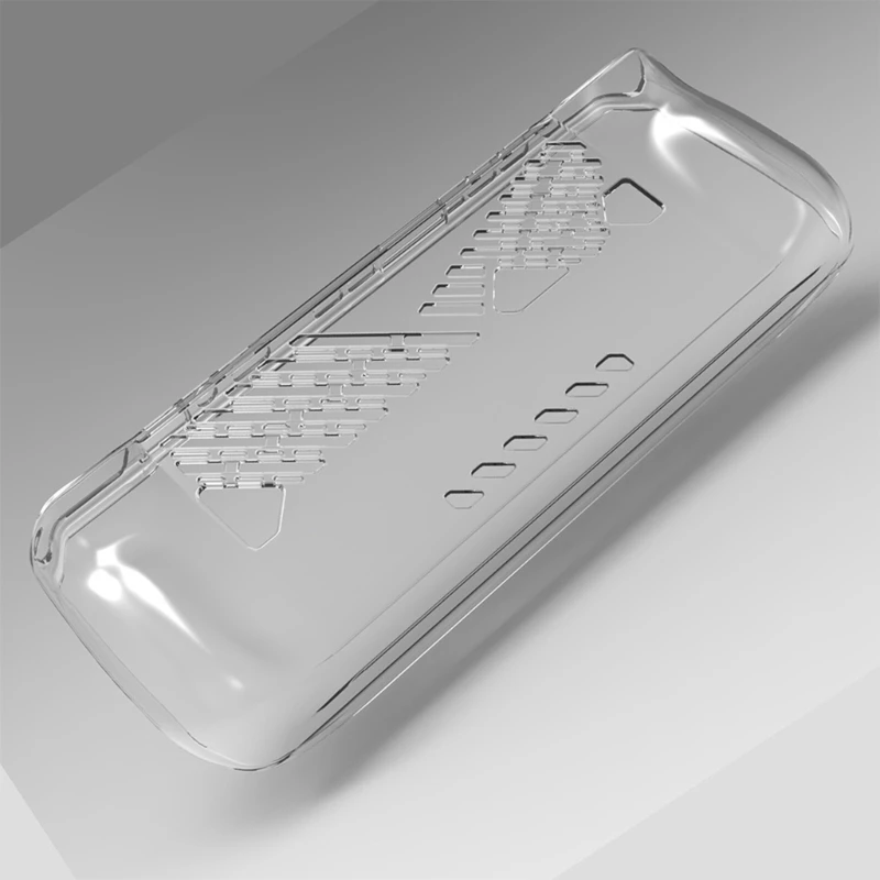 Capa protetora para consoles jogos rog, capa flexível à prova choque com orifício ventilação, caixa macia para gamepad