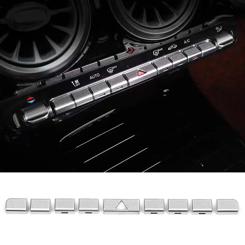 

Car Center Console Air Conditioning Button Sticker For Mercedes Benz A B GLA GLB CLA Class W177 W247 H247 X247 C118 2020-2021