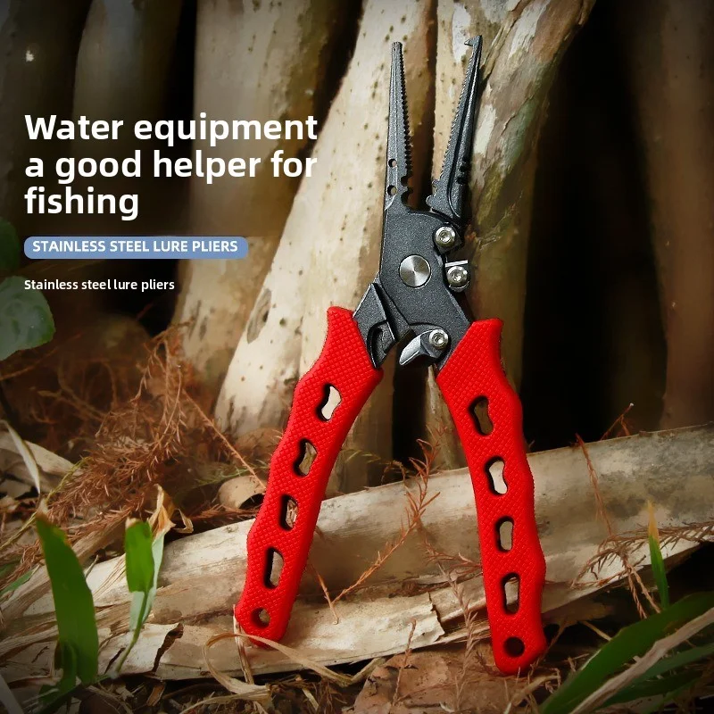 

Extended Fishing Pliers,Stainless Steel Anti slip and Anti rust Long Mouth Road Ya Pliers, Fishing Tool Control Fish Combination
