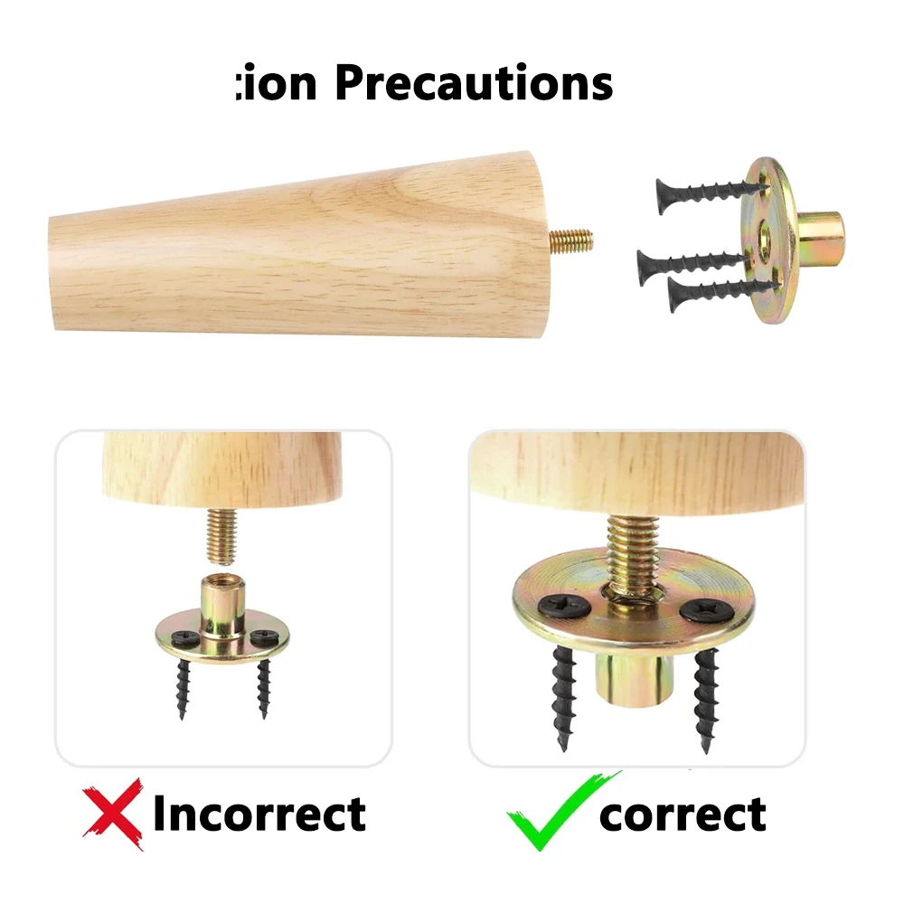 4 шт., деревянные ножки для шкафов, стульев, кофейных столиков, 10/12/15 см