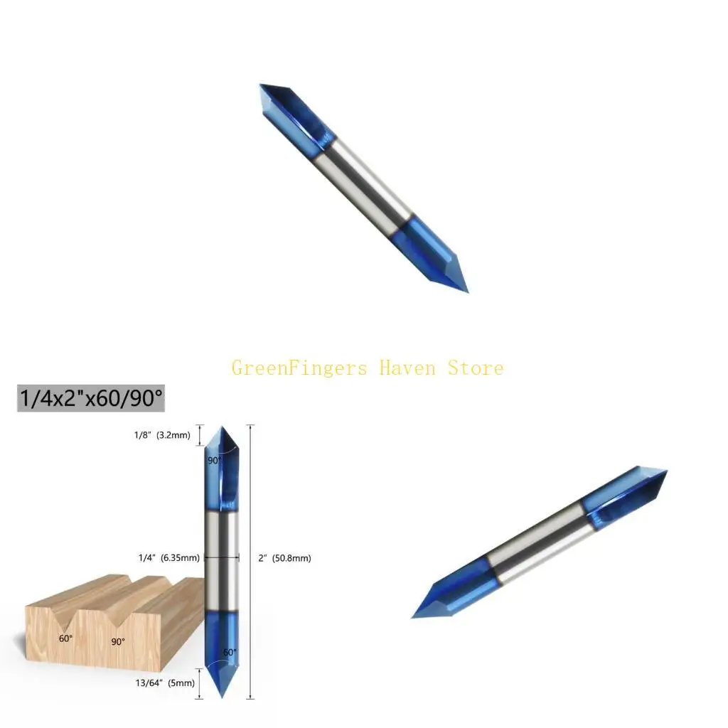

F68D Premium V Grooves Bit Double Head Drill Bit for Professional Woodworking