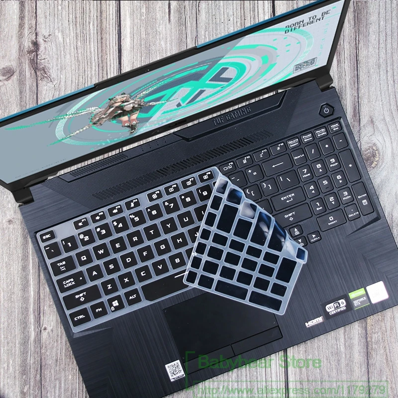 Silicone laptop Keyboard cover for  Asus TUF A17 FA706 Fa 706ii FA706 iu ASUS TUF A 15 FA506IH FA506 FA 506 iu FA506iv Fa506ii