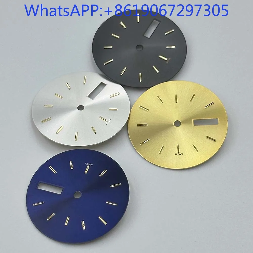 

Простой классический циферблат с текстурой солнечных лучей, подходит для NH36/2305, кварцевый механизм, винтажные золотые маркеры, прочные детали мода