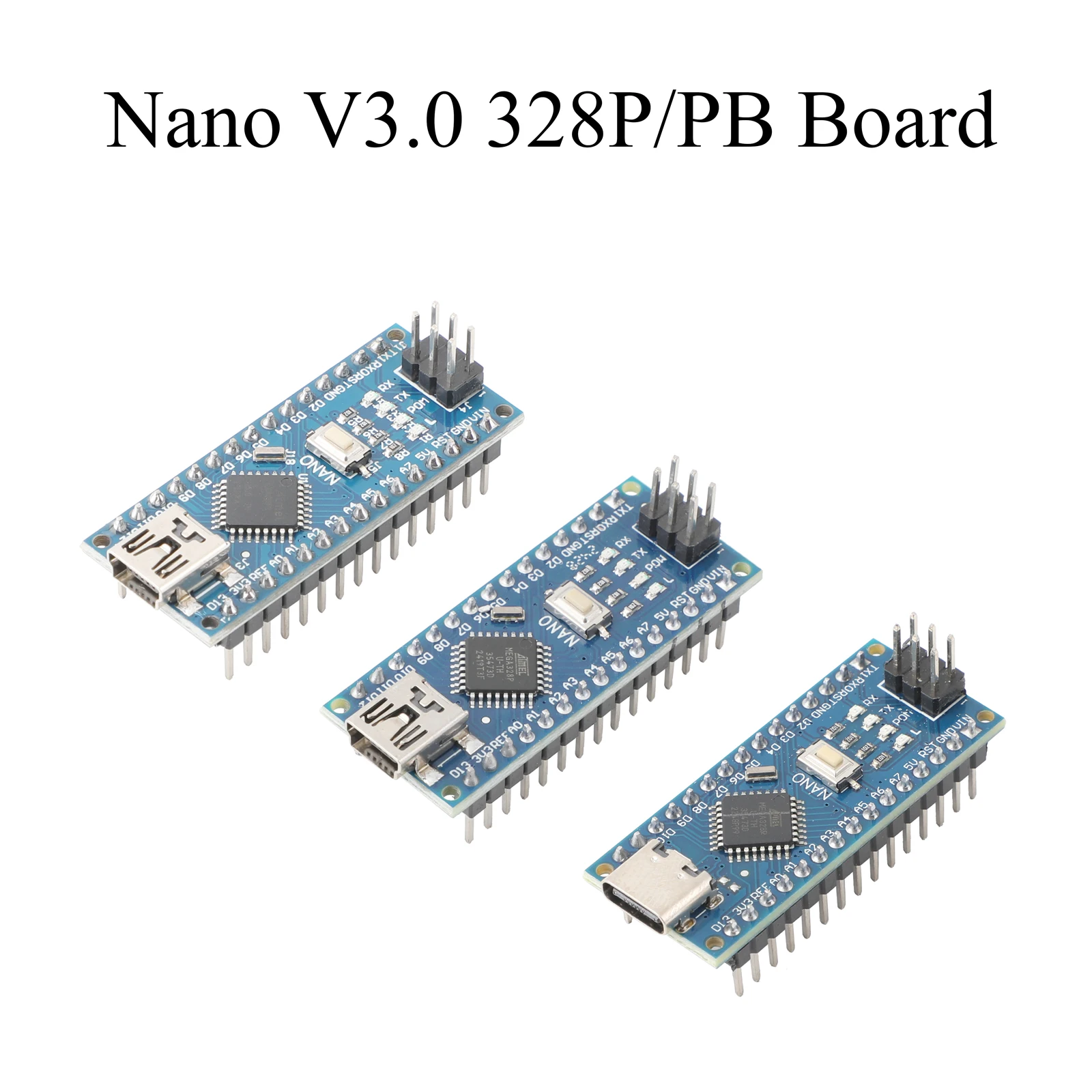 For Arduino Nano V3.0 Development Board 328P/328PB Microcontroller IoT Programming Type-C port/Mini port