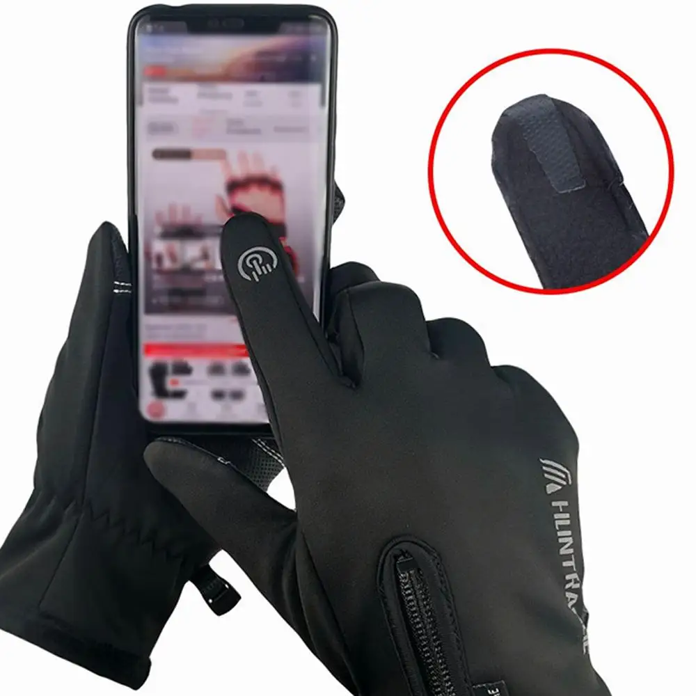 

USB Touch Screen Gloves Electric Heated Hand Warmer Winter Ski Gloves Anti-Slip Glove for Cycling Running Driving