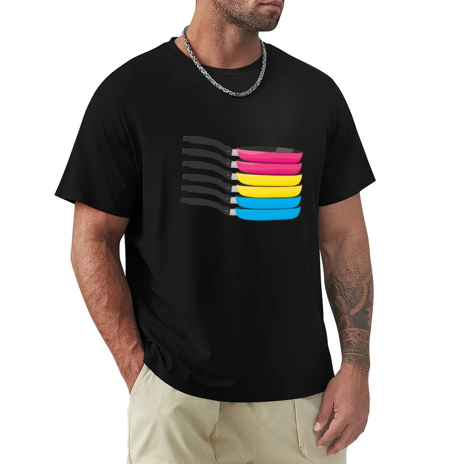 Pan Cake T-Shirt man t shirt cotton T-Shirt