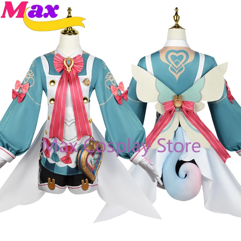 Max Sigewine Cosplay Costume Wig Game Fontaine Lovely Sigewinne Cosplay Women Costume Carnival Party Costume