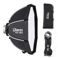 Ulanzi DS60 60CM / 80CM Universal Bowens Mount Octagonal Softbox Quick Release Honeycomb Shape Softbox Standard Folding Softbox