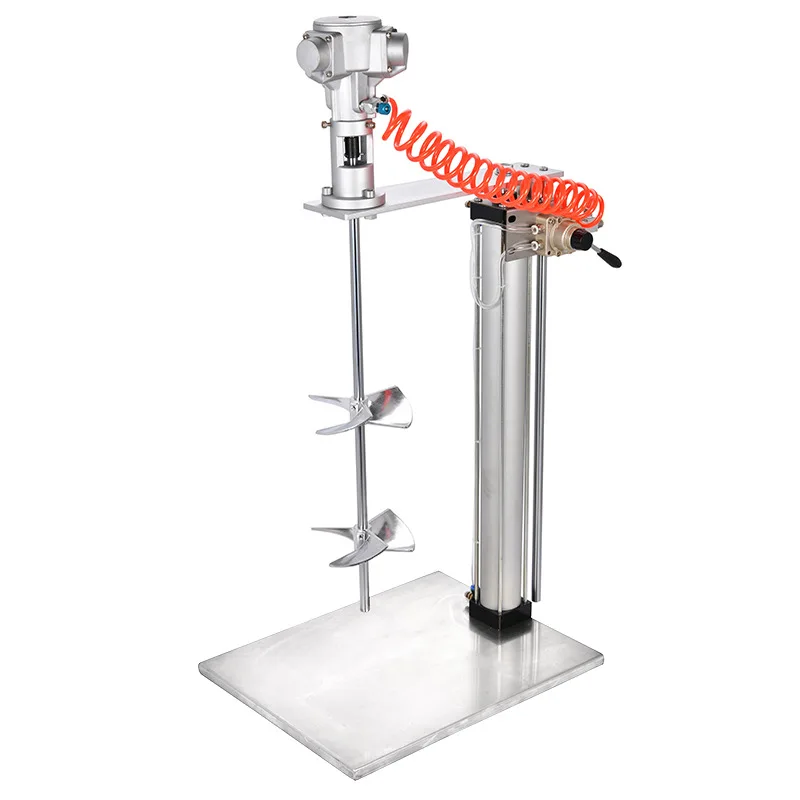 Misturador pneumático, revestimentos químicos, elevação automática para indústria de tintas, capacidade de 5/25/50/100 galões de tinta.