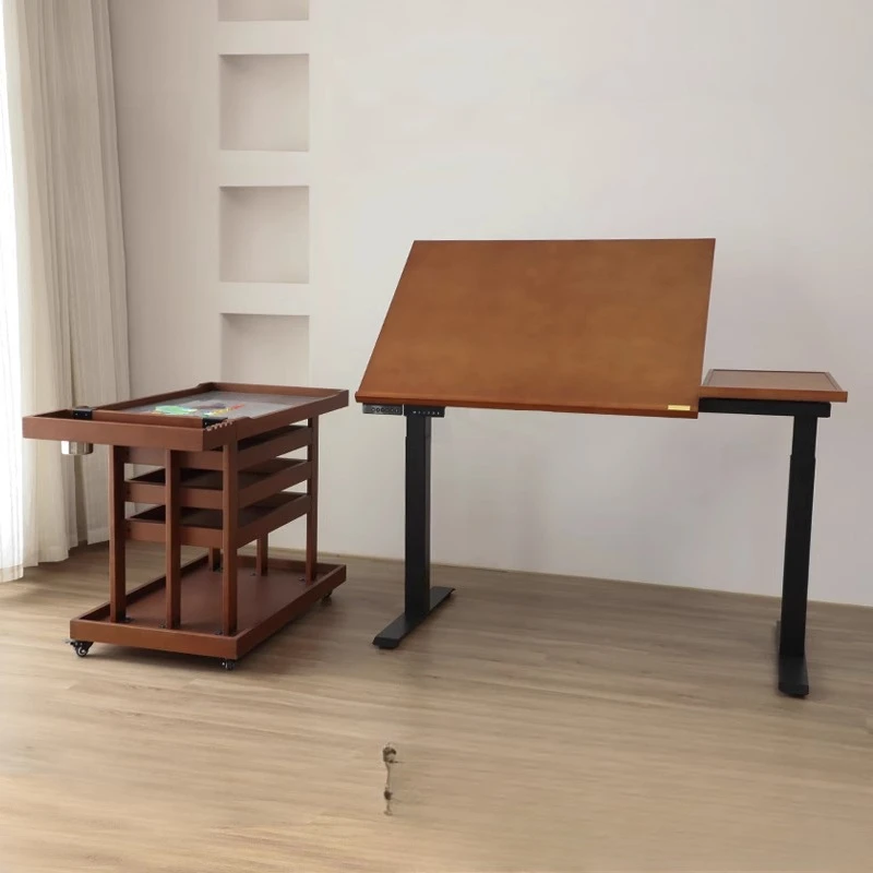 

minimalist oil painting chair foldable storage painting chair studio home walnut painting stand stool