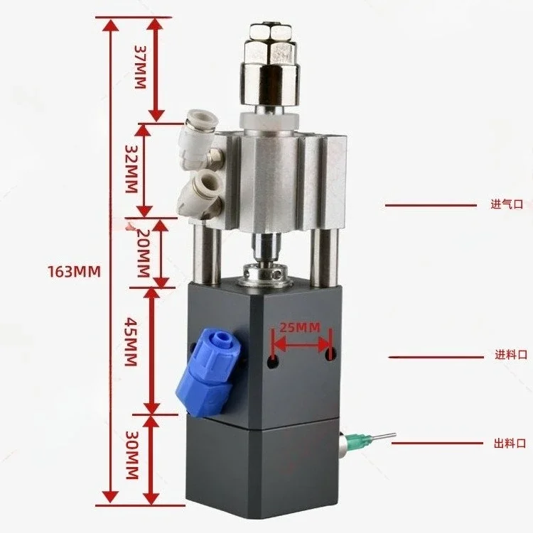 Limited Offer YD-35 Side Glue Thimble Type Dispensing Valve Micrometer Precision Dispensing Valve Square Valve Suction Type