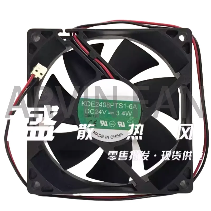 

Совершенно новый охлаждающий вентилятор KDE2408PTS1-6A DC24V 3,4W