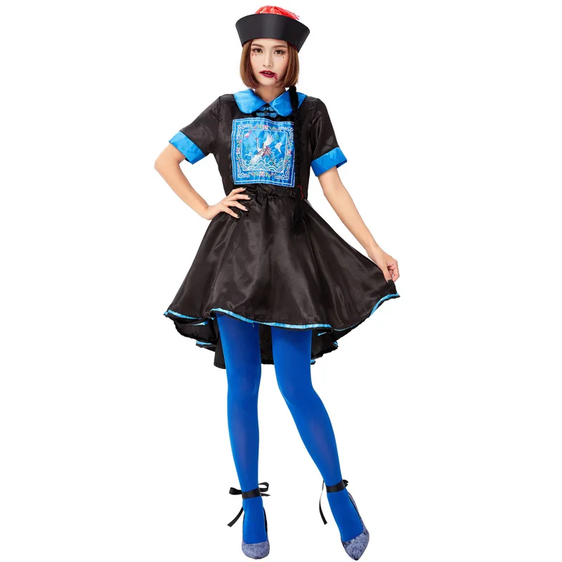 

Костюм на Хэллоуин Доктор Женский костюм зомби для выступления Древний китайский наряд Призрачный наряд Доктор