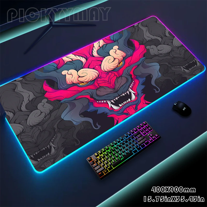 

Mousepads Design RGB Mousepad Large Gaming Desk Mat Luminous Mouse Pad Monster Big LED Mouse Mat Desk Pad Backlit Keyboard Mats
