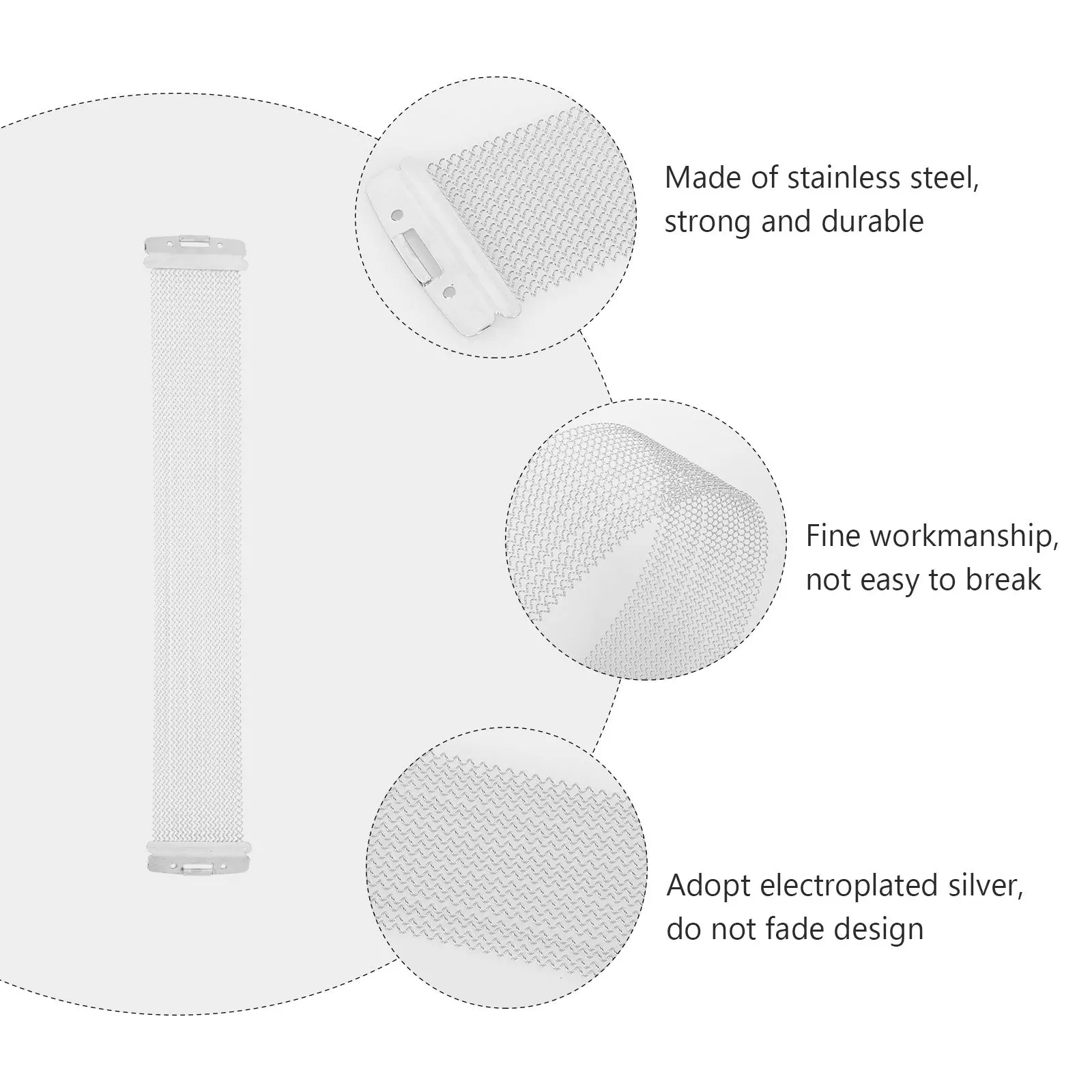 

Snare Sand Belt Stainless Steel Durable Replacement Wire 14-Inch Snare Drum Sturdy Practical Instrument Accessory