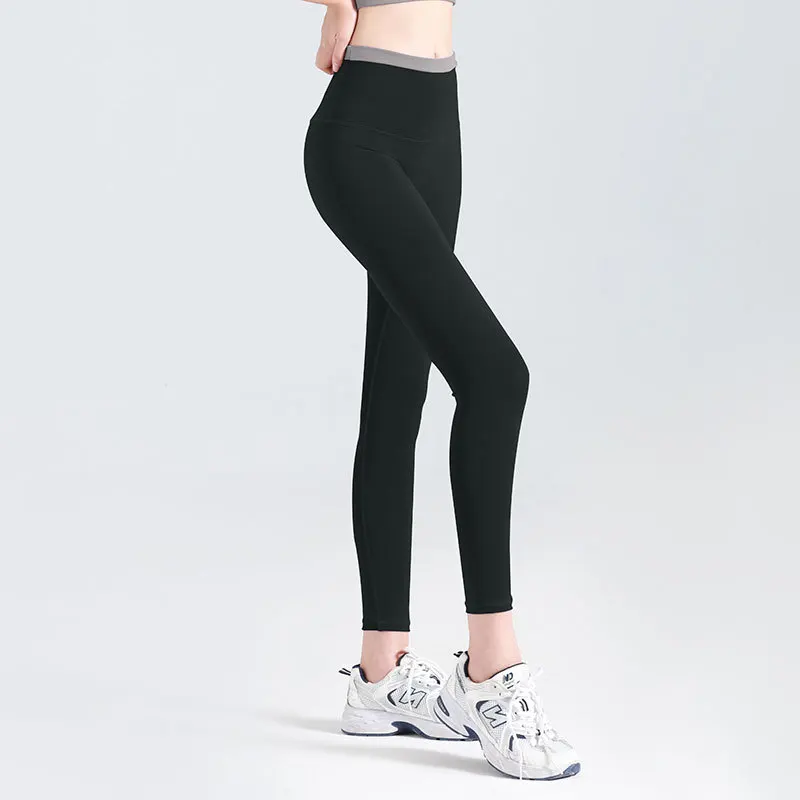 Women Sport Leggings Elastic High Waist Yoga Pants Hip-Lifting Gym Legging Slim Running Trousers Quick Dry Fitness Tights Female