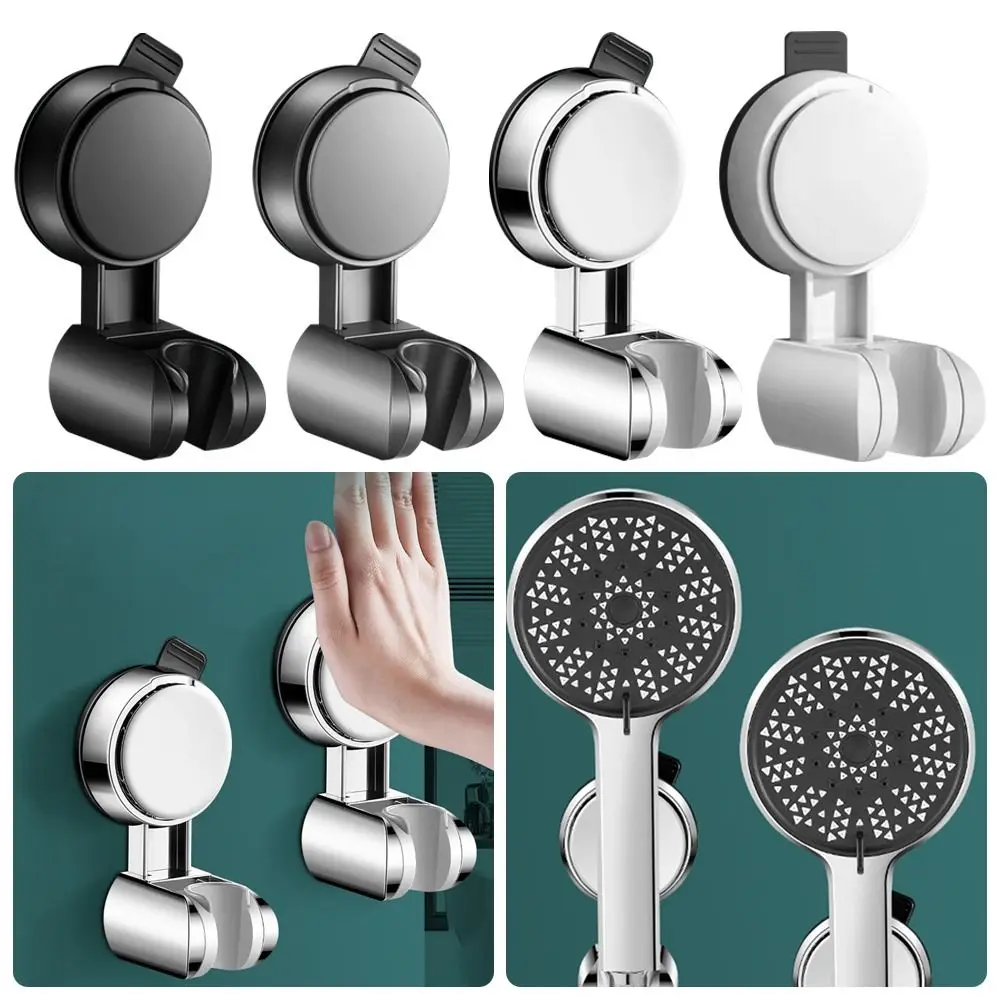 Adjustable Shower Head Holder Suction Cup Type Wall Mounted Handheld Sprayer Support Showerhead Bracket Bathroom Accessories