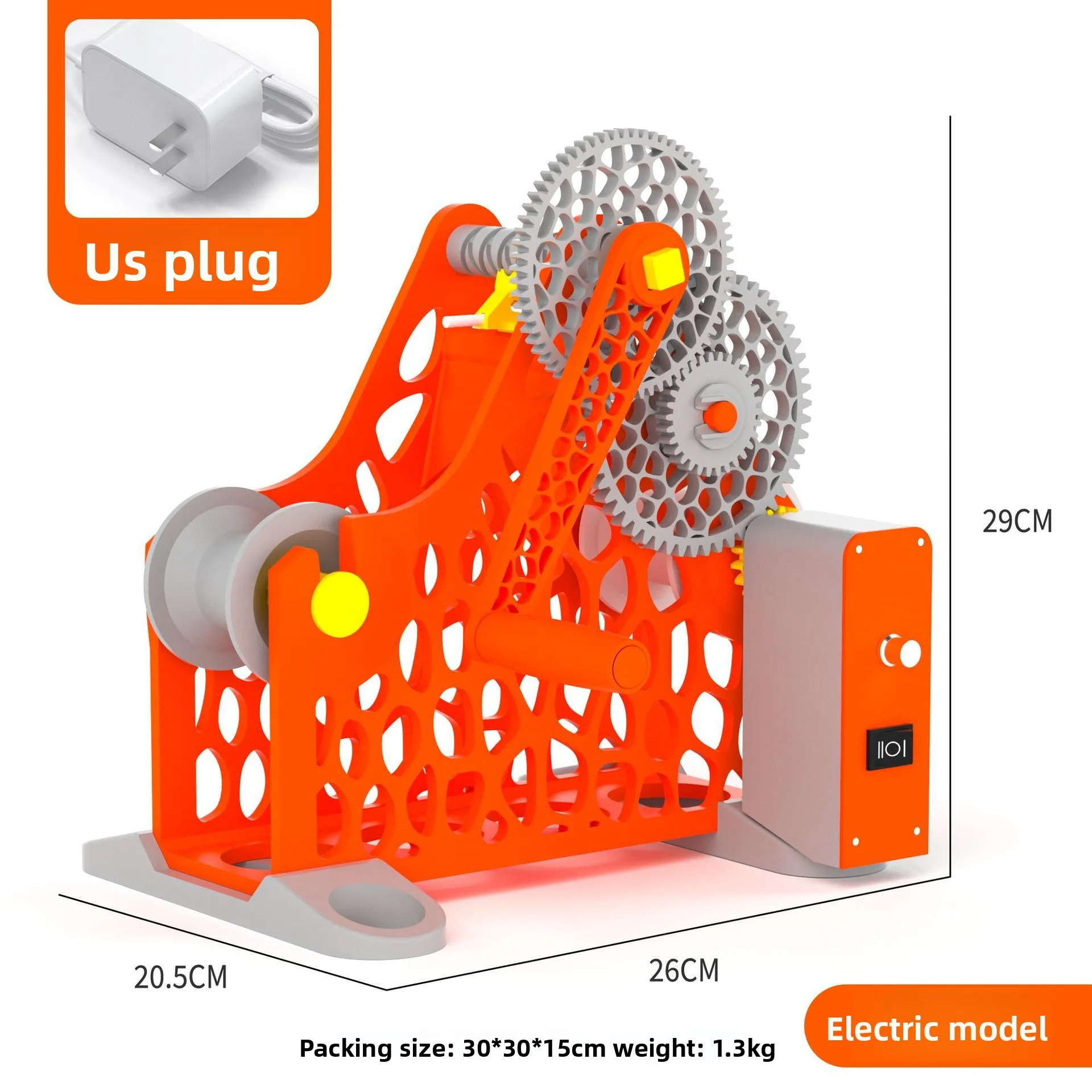 3D Printer Filament Winder Manual Hand Crank Electric Spool Rewinder for 1.75mm PLA PETG Tangle Free