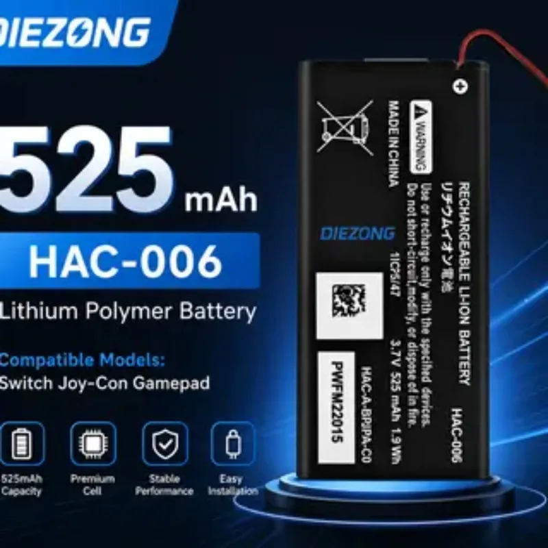 New 525mA AC 006 HAC-006 Battery HAC-BPJPA-C0 HAC-015/016 HAC-A-JCR-C0 Bateria for Nintendo Switch Ns Joy-Con Joycon Controller