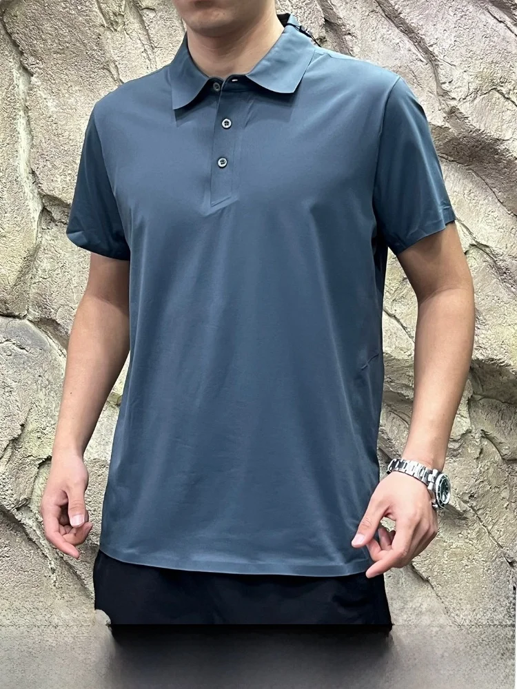 Outdoor Ice Silk Shirt Short Sleeve Men's Quick Dry Seamless Heat Sealing Laser Punching Gate Access Polyamide Fiber Blouse