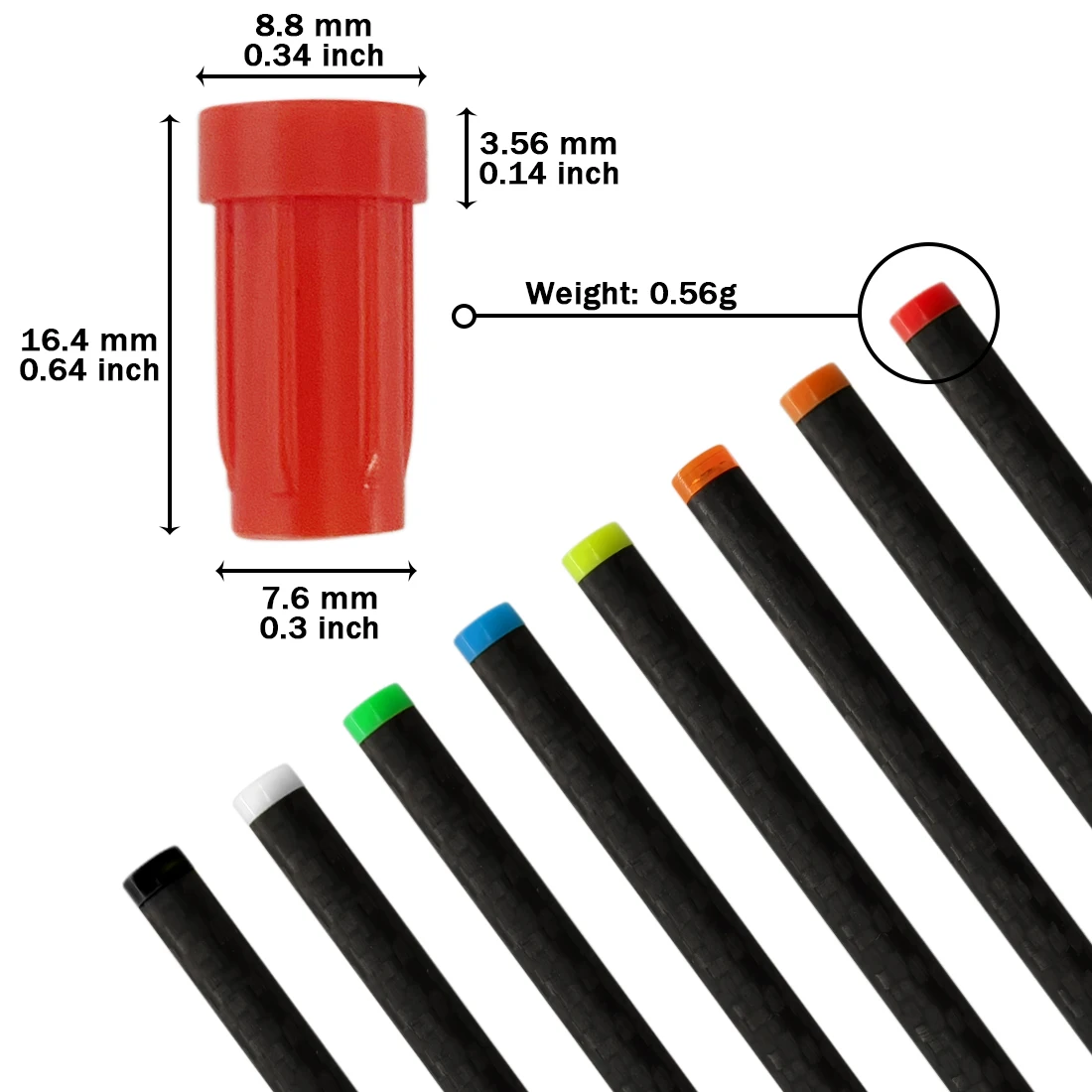 50Pcs Flat Tail Internal Crossbow Arrow Nocks For ID7.6mm OD8.8mm Carbon Arrow Shaft Archery Crossbow Bolts Accessories